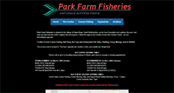 Desktop Screenshot of parkfarmfisheries.co.uk
